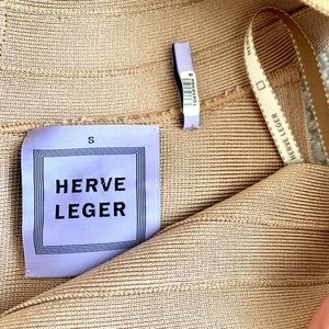 Herve Leger Dresses - Herve Leger Gold Metallic Foil dress Herve Leger Dresses - Herve Leger Gold Metallic Foil dress